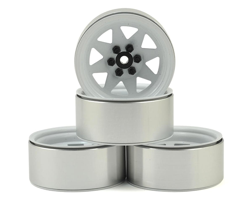 RC4WD 6 Lug Wagon 2.2 Steel Stamped Beadlock Wheels (White) (4)