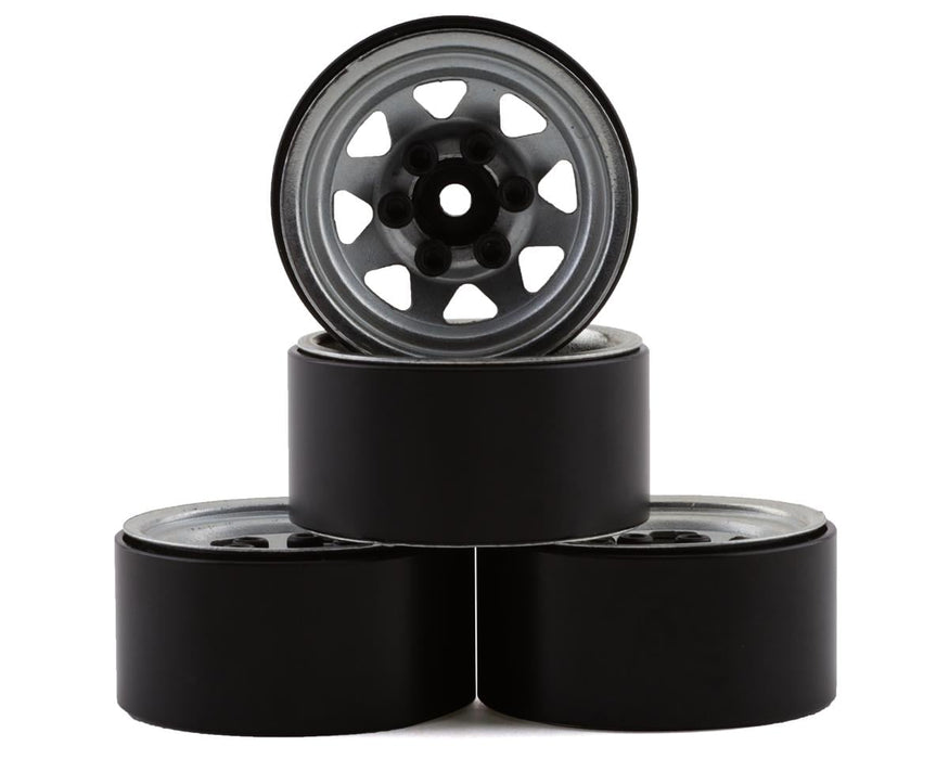RC4WD Stamped Steel 1.0" Stock Beadlock Wheels (Silver) (4)
