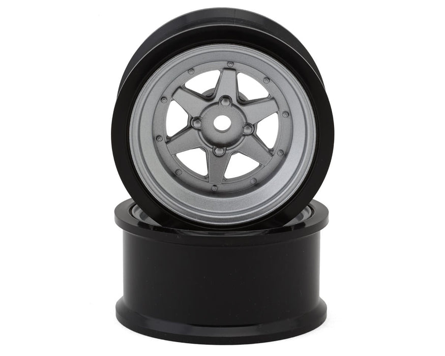 RC Art Fifteen Series Longchamp 1/10 Drift Wheels (Matte Silver) (2)