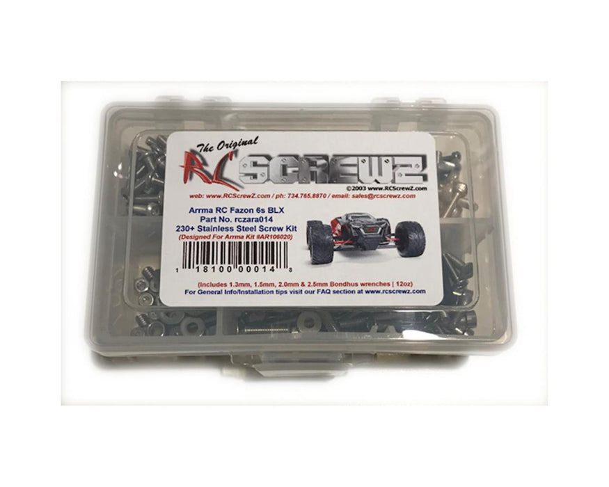RC Screwz Arrma Fazon 6S BLX Stainless Steel Screw Kit
