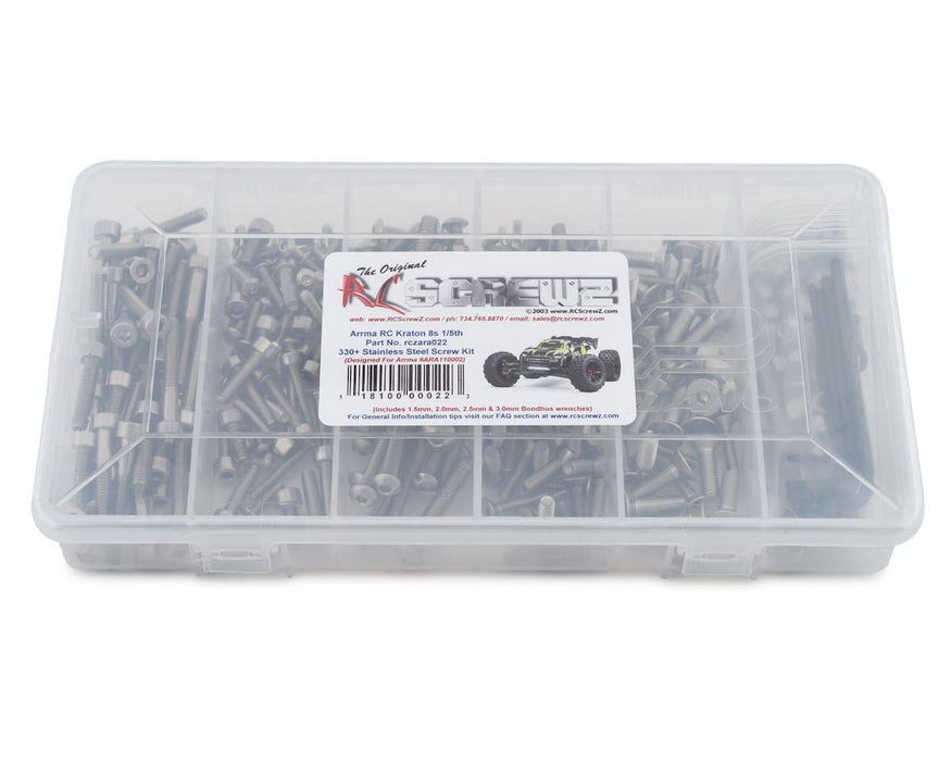 RC Screwz Arrma Kraton 8S Stainless Steel Screw Kit