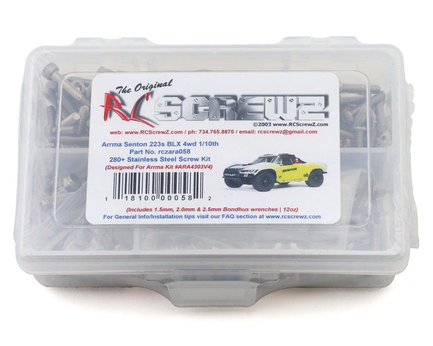RC Screwz Arrma® Senton™ 223S BLX 1/10 Short Course Truck Stainless Steel