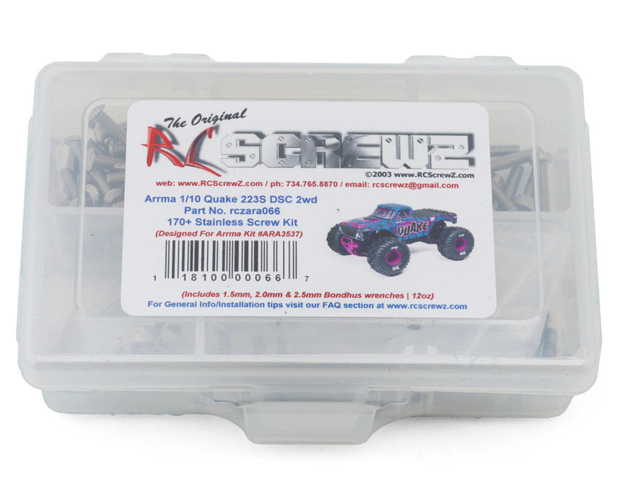 RC Screwz Arrma® 1/10 Quake 223S 2WD Stainless Steel Screw Kit