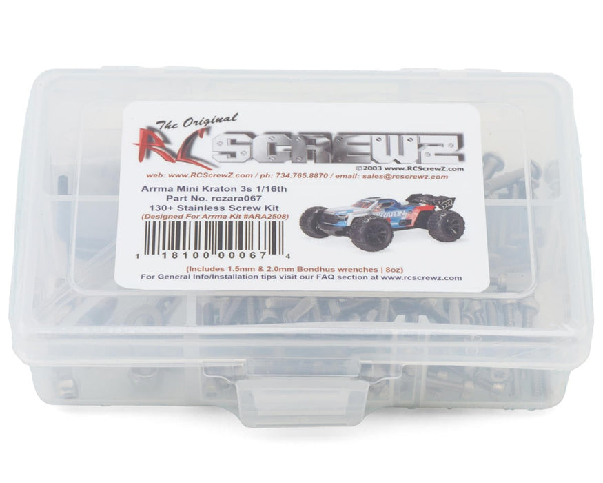 RC Screwz Arrma Mini Kraton Stainless Steel Screws Kit