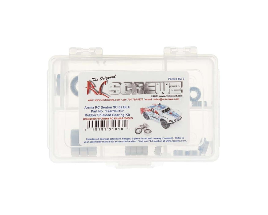 RC Screwz Arrma Senton 6S BLX Rubber Shielded Bearing Kit