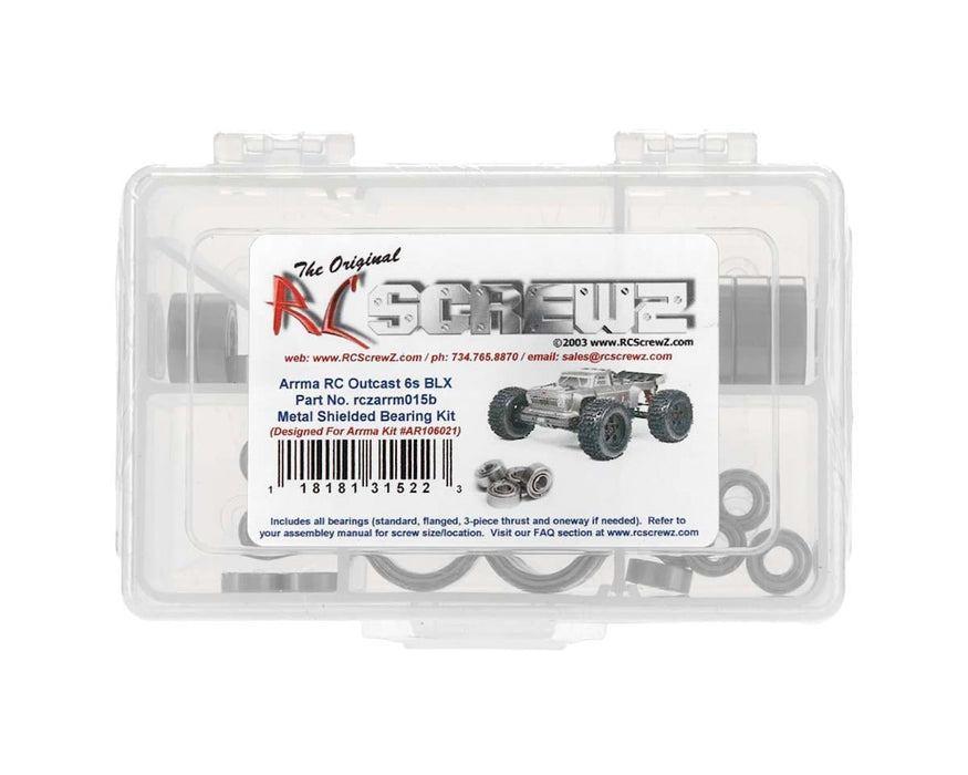 RC Screwz Arrma Outcast 6S BLX Metal Shielded Bearing Kit