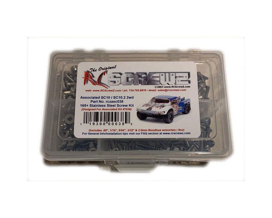RC Screwz Associated SC10/SC10.2 Stainless Steel Screw Kit