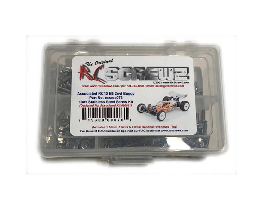 RC Screwz Team Associated RC10 B6 Stainless Steel Screw Kit