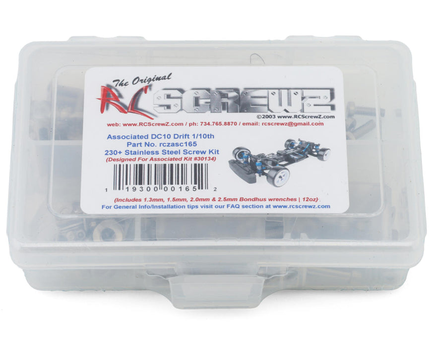 RC Screwz Associated DC10 Drift Car Stainless Steel Screw Kit