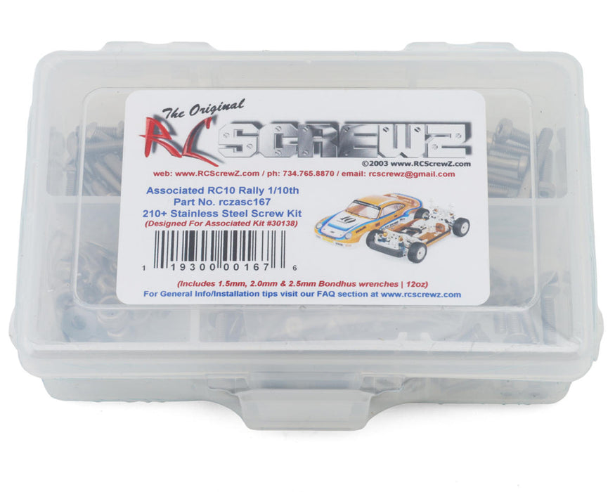RC Screwz Associated RC10 4x4 Rally Stainless Steel Screw Kit