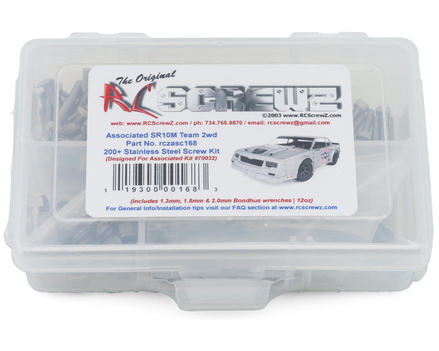 RC Screwz Team Associated SR10M Dirt Oval Stainless Steel Screw Kit