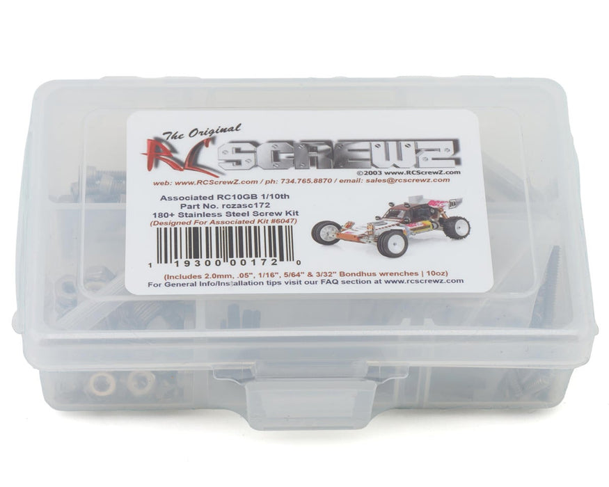 RC Screwz Team Associated RC10GB 1/10 Nitro Buggy Stainless Steel Screw Kit