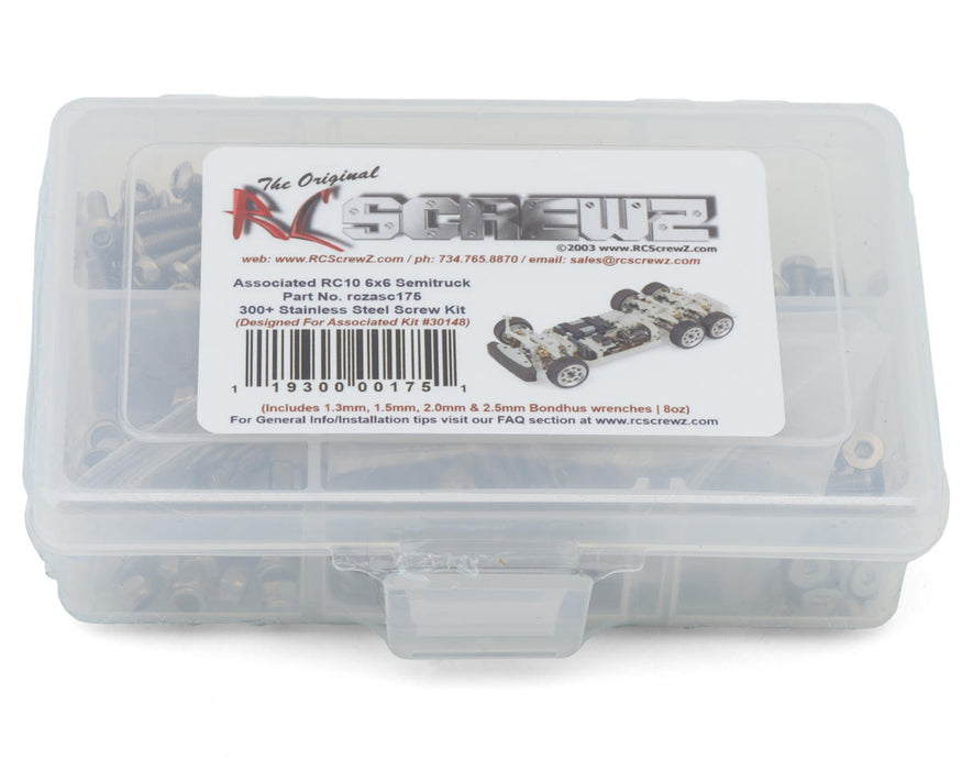RC Screwz Team Associated RC10 1/10 6x6 Semi-Truck Stainless Steel Screw Kit