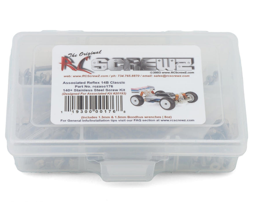 RC Screwz Team Associated Reflex 14B 1/14 4WD Buggy Stainless Steel Screw Kit