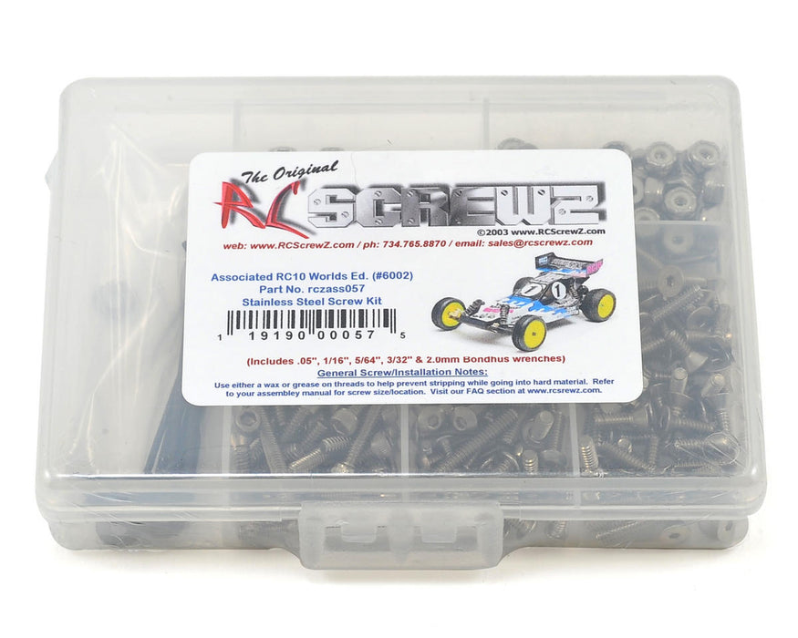 RC Screwz Associated RC10 Worlds Stainless Steel Screw Kit