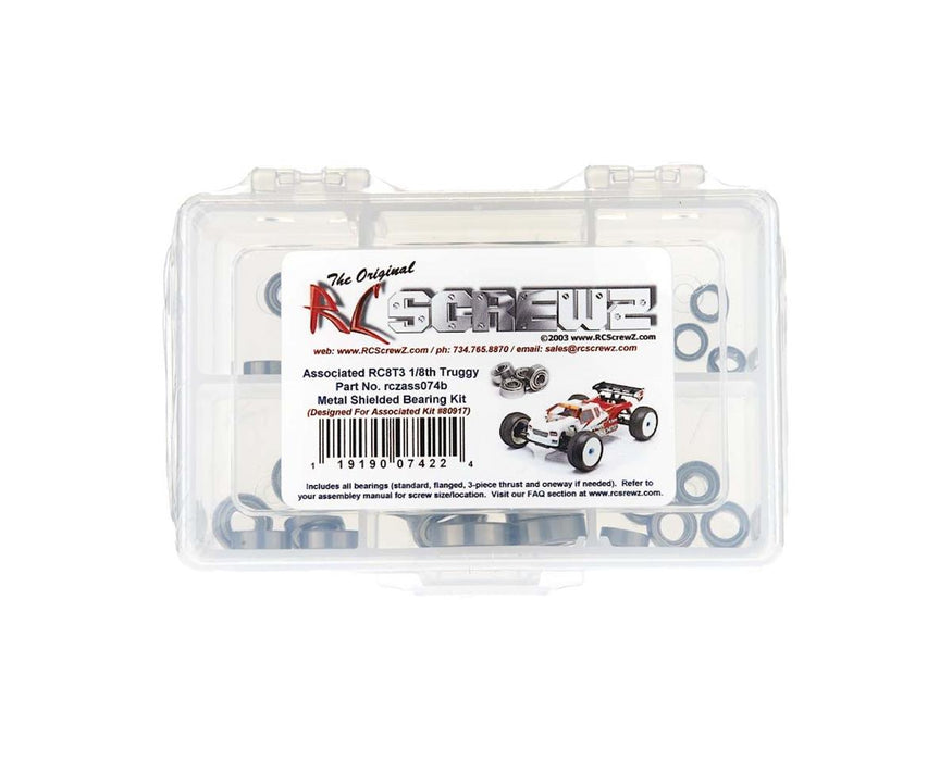 RC Screwz Team Associated RC8T3 Metal Shielded Bearing Kit