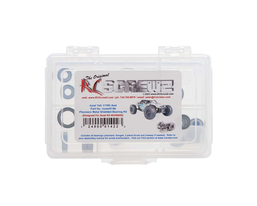 RC Screwz Axial Yeti 1/10 4WD Precision Metal Shielded Bearing Kit