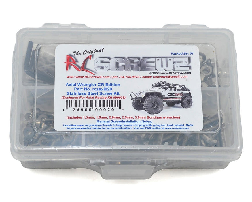 RC Screwz Axial Stainless Steel Screw Kit (AXI90035)