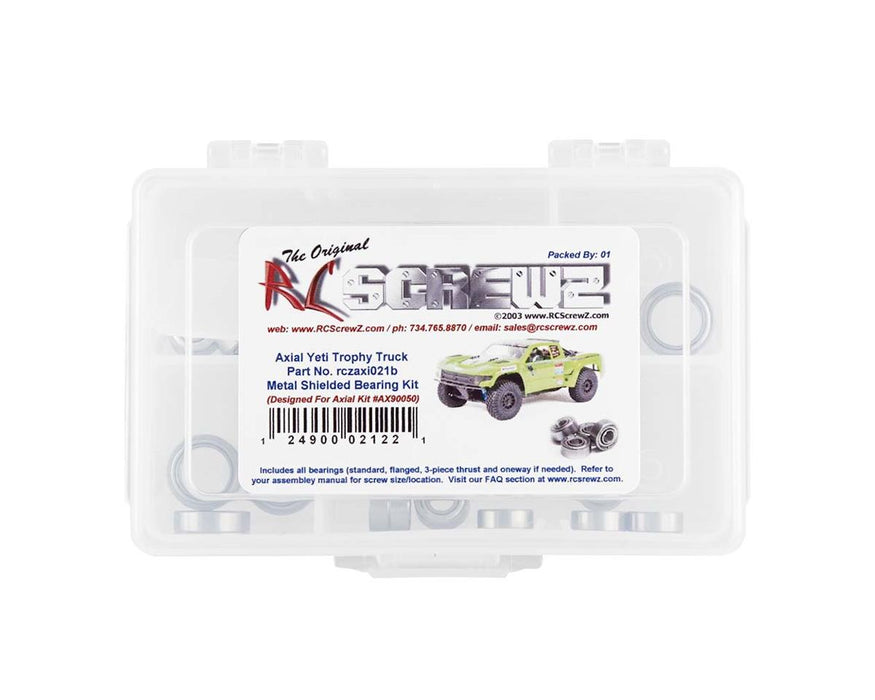 RC Screwz Axial Yeti SCORE Trophy Truck Metal Shielded Bearing Kit