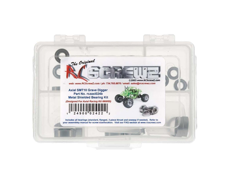 RC Screwz Axial SMT10 Grave Digger Metal Shielded Bearing Kit