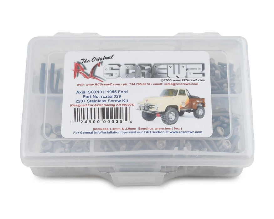 RC Screwz Axial SCX10 II 1955 Ford Stainless Steel Screw Kit
