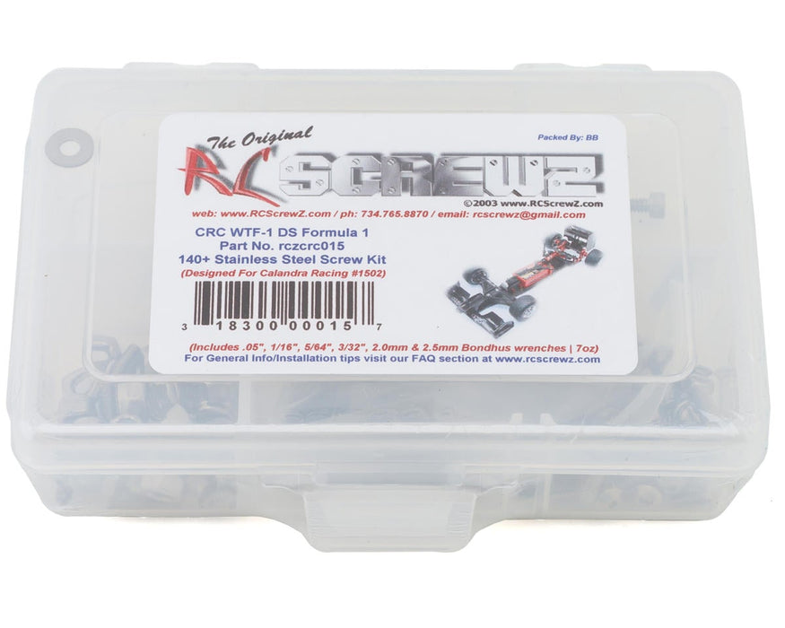 RC Screwz CRC WTF1 DS Formula 1 Stainless Steel Screw Kit