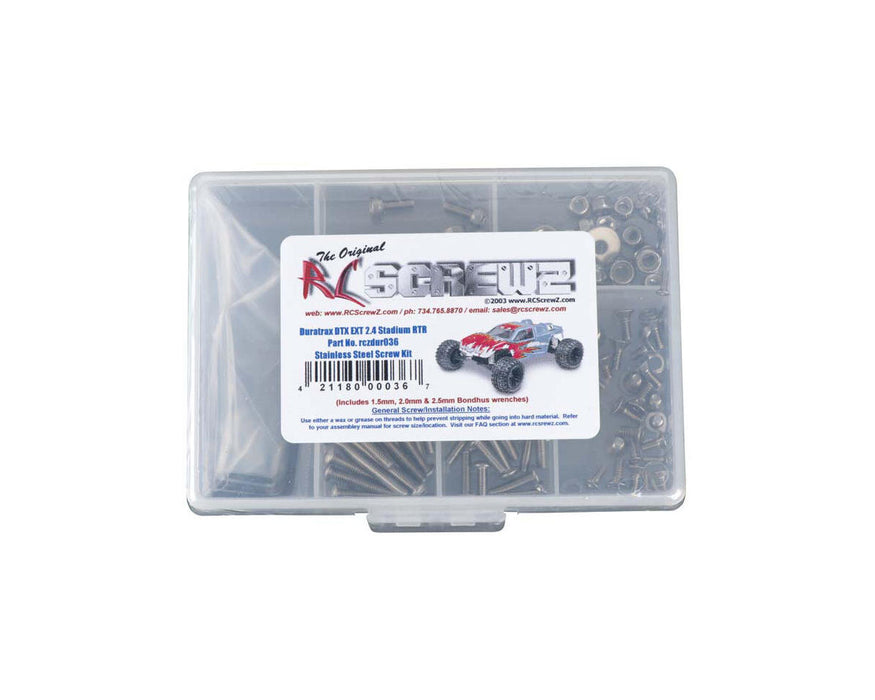 RC Screwz DuraTrax Evader EXT Stainless Steel Screw Kit
