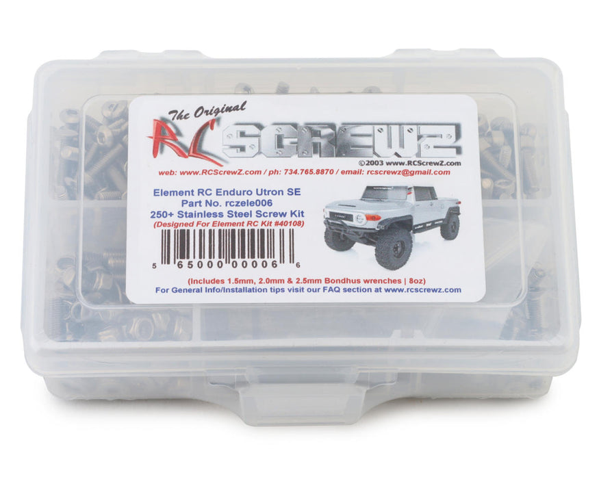 RC Screwz Element RC Enduro Utron SE Stainless Steel Screw Kit