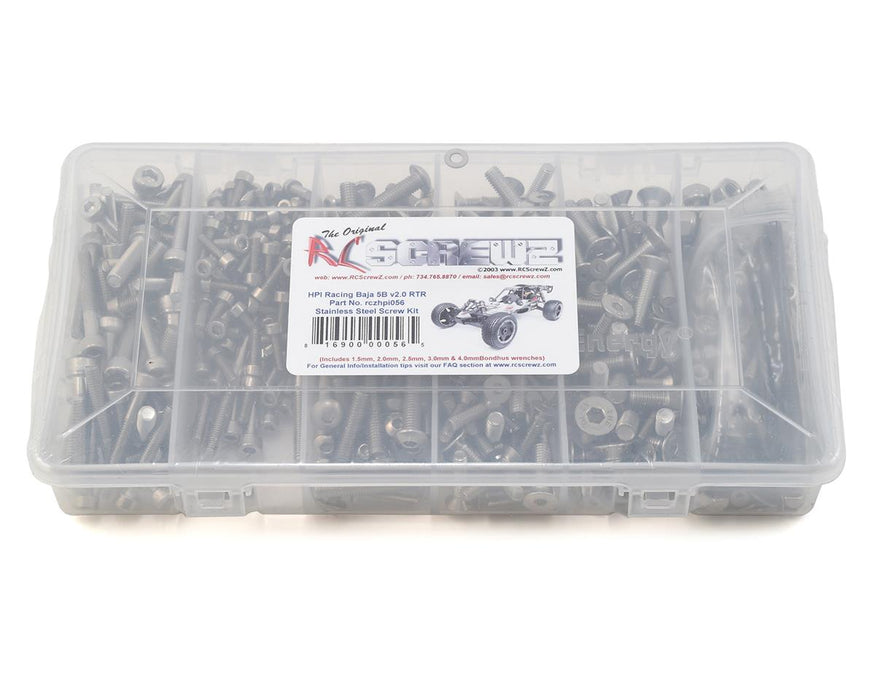 RC Screwz HPI Racing Baja 5B v2.0 Stainless Steel Screw Kit