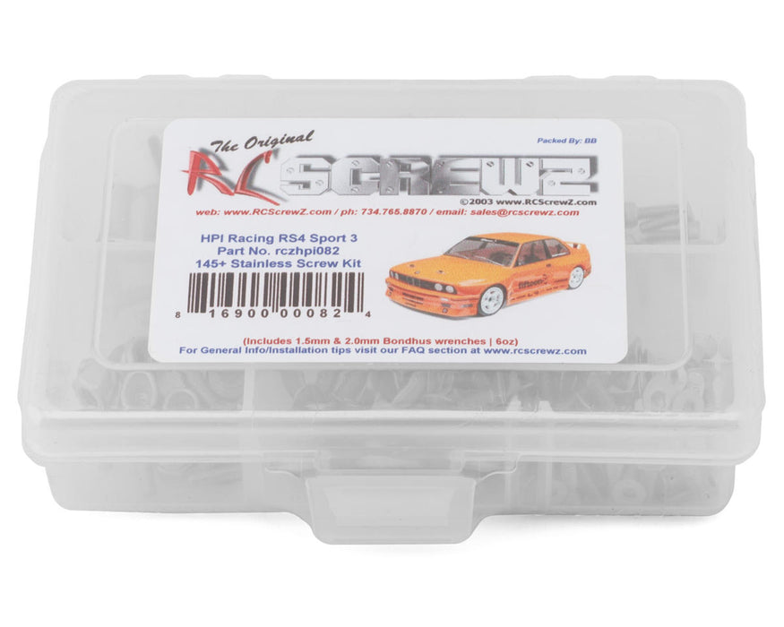 RC Screwz HPI Racing RS4 Sport 3 Stainless Steel Screw Kit