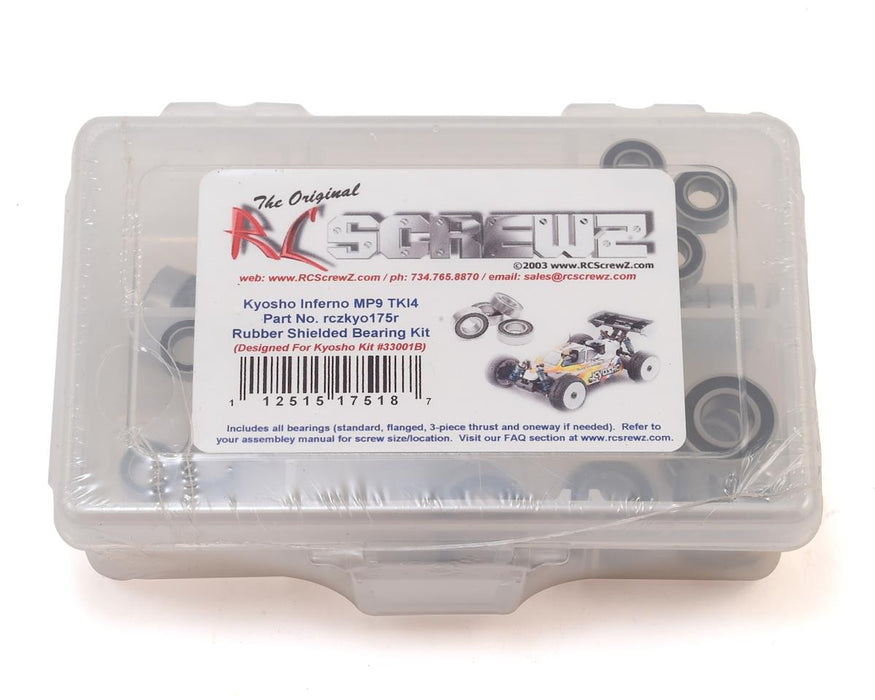 RC Screwz Kyosho MP9 TKI4 Rubber Shielded Bearing Kit