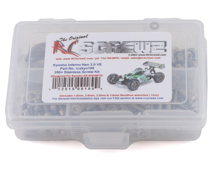 RC Screwz Kyosho Inferno NEO 3.0 VE Stainless Steel Screw Kit
