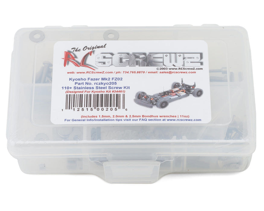 RC Screwz Kyosho Fazer Mk2 FZ02 Stainless Steel Screw Kit