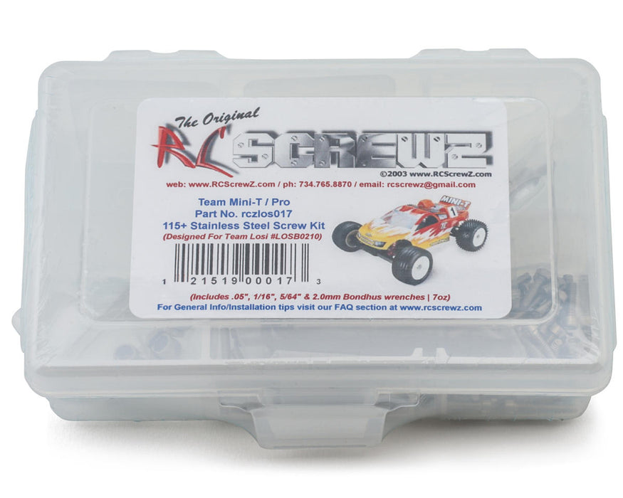 RC Screwz Losi® Mini-T™ 2.0 Stainless Steel Screw Kit