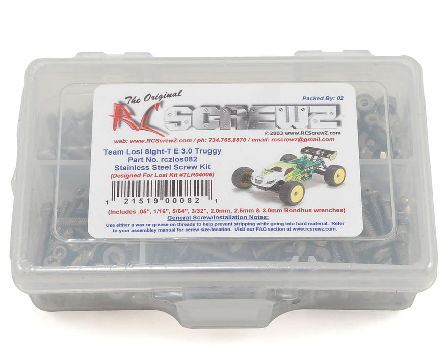 RC Screwz Team Losi 8IGHT-T E 3.0 Stainless Screw Kit