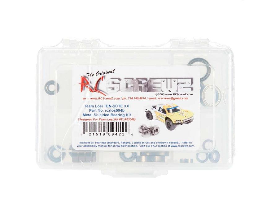 RC Screwz Losi TEN-SCTE 3.0 Metal Shielded Bearing Kit