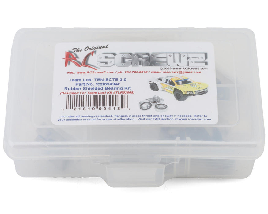 RC Screwz Losi TEN-SCTE 3.0 Rubber Shielded Bearing Kit