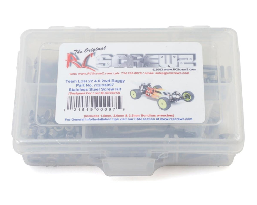 RC Screwz Team Losi 22 4.0 2wd Stainless Steel Screw Kit