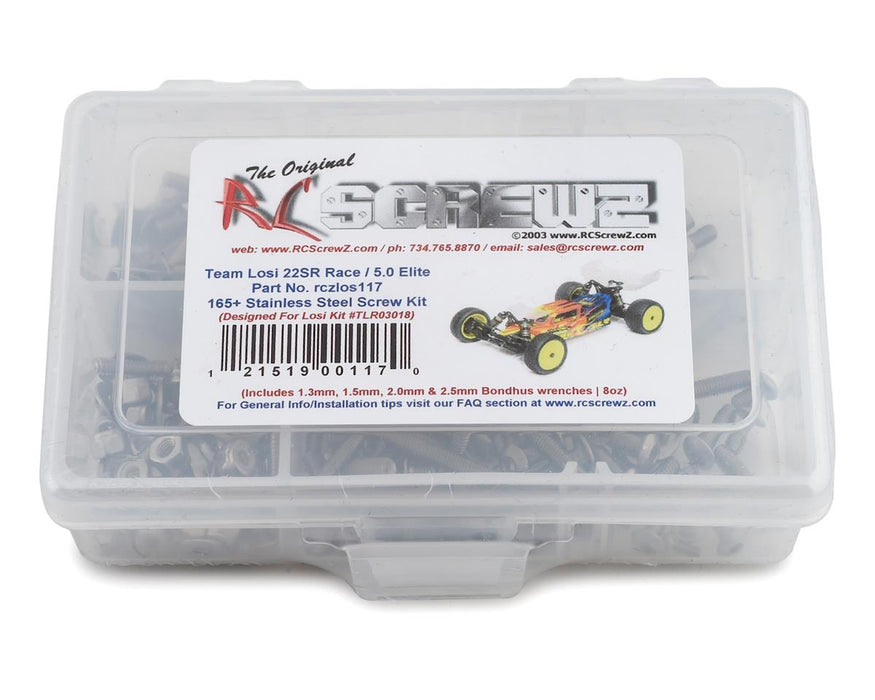 RC Screwz Losi 22SR 5.0 Elite Buggy Stainless Steel Screw Kit