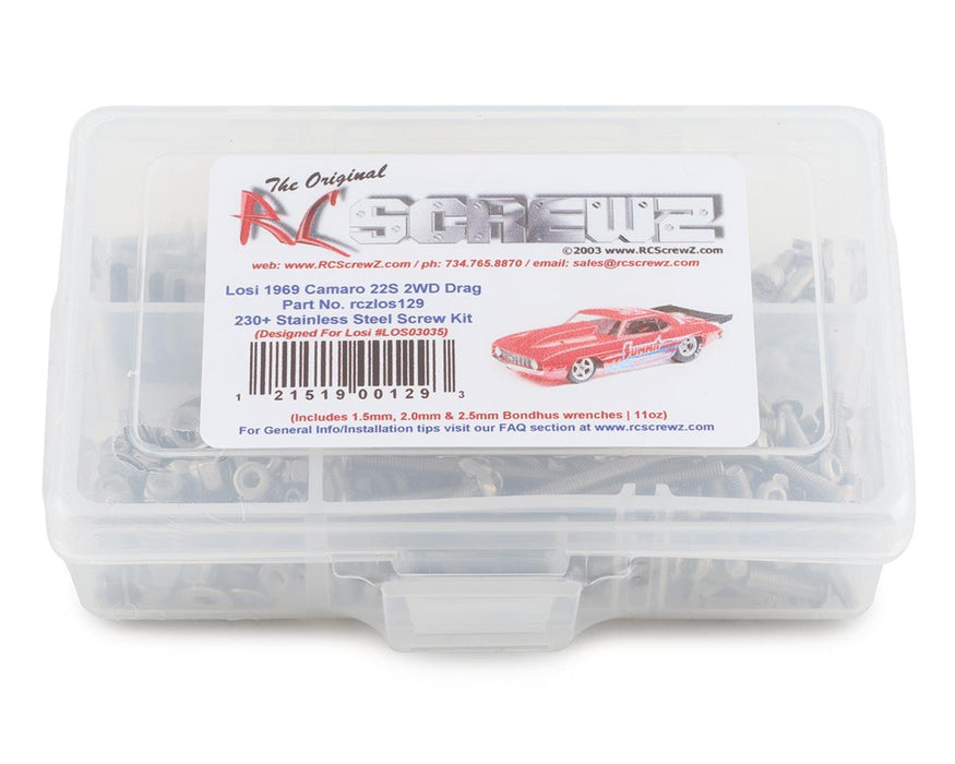 RC Screwz Losi 1969 Camaro 22S Drag Car Stainless Steel Screw Kit