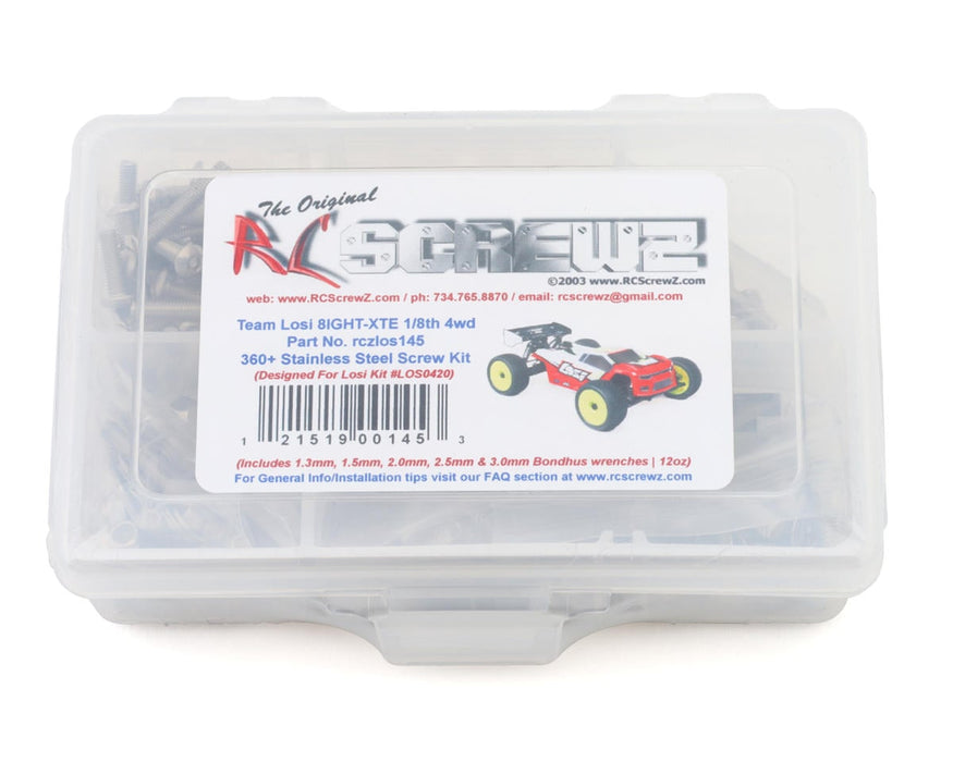 RC Screwz Team Losi 8IGHT-XTE 1/8 4WD Buggy Stainless Steel Screw Kit