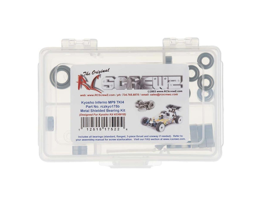 RC Screwz Kyosho MP9 TKI4 Metal Shielded Bearing Kit