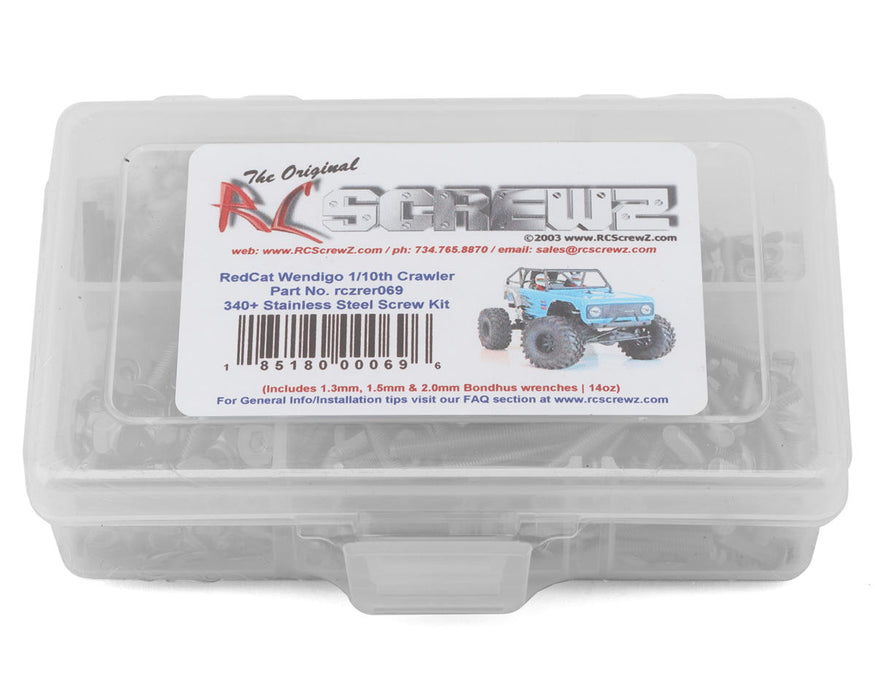 RC Screwz RedCat Racing Wendigo 1/10 RTR Rock Racer Stainless Steel Screw Kit
