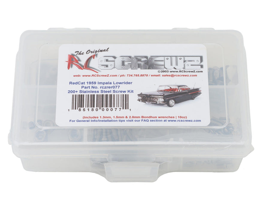 RC Screwz RedCat Racing 1959 Impala Lowrider Stainless Steel Screw Kit
