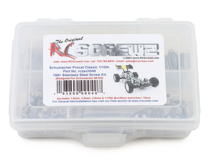 RC Screwz Schumacher ProCat Classic Stainless Steel Screw Kit