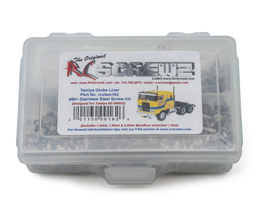 RC Screwz Tamiya Globe Liner Stainless Steel Screw Kit