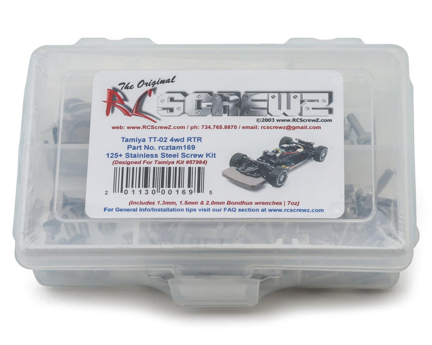 RC Screwz Tamiya TT-02 RTR Stainless Steel Screw Kit