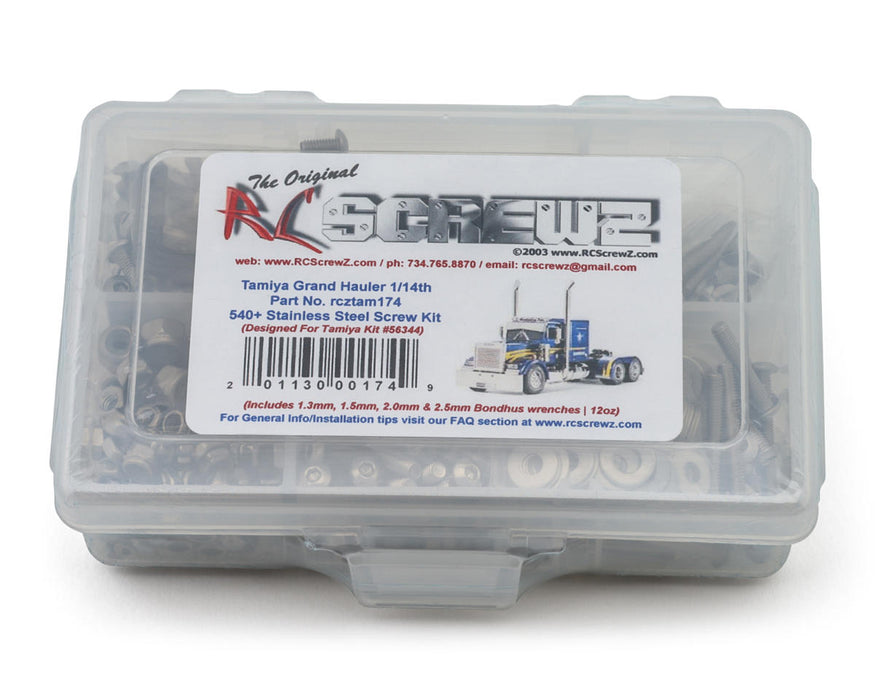 RC Screwz Tamiya Grand Hauler Stainless Steel Screw Kit