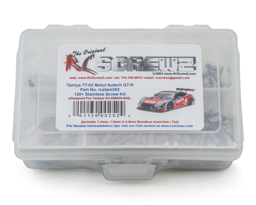 RC Screwz Tamiya TT-02 Motul Autech GT-R Stainless Steel Screw Kit