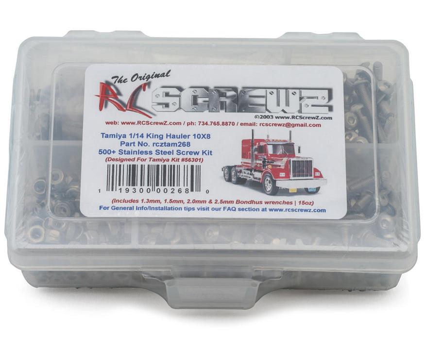 RC Screwz Tamiya 1/14 King Hauler Stainless Steel Screw Kit